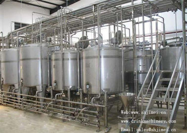 500 - 1000 L / H Jalur Produksi Susu Pasteur Untuk Botol Plastik