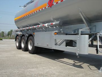 3x12T BPW poros 46000L Alloy Aluminium Petroleum Ponsel Fuel Tank Trailer