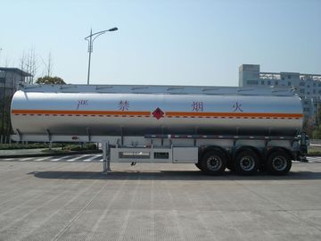 3x12T BPW poros 46000L Alloy Aluminium Petroleum Ponsel Fuel Tank Trailer