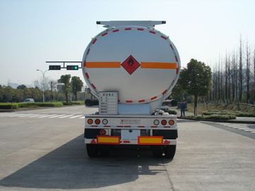3x12T BPW poros 46000L Alloy Aluminium Petroleum Ponsel Fuel Tank Trailer