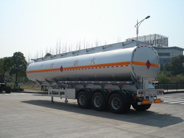 3x12T BPW poros 46000L Alloy Aluminium Petroleum Ponsel Fuel Tank Trailer