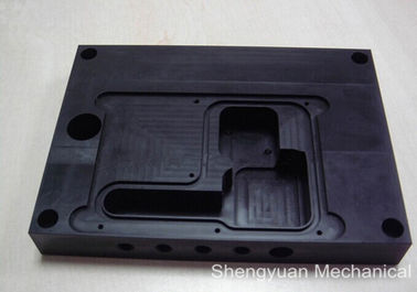 Aluminium POM Presisi Milling Bagian mesin Hitam Anodized CNC Menghidupkan