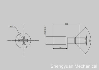 Stainless Baja Presisi Ternyata Bagian Screw Captive M2.5 L8.3mm