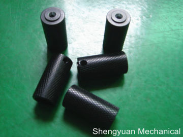 Anodizing CNC Precision Machining Hitam anoda Alumunium Long Sleeve Knobs M8