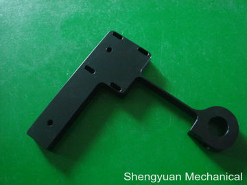 Hitam anoda CNC presisi bagian mesin AL6061 Flexture Depan 0.005mm - 0.01mm