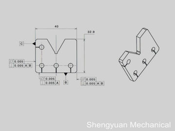 Kerataan CNC presisi Mesin Carbide piring Paralelisme dan tegak lurus 0,005