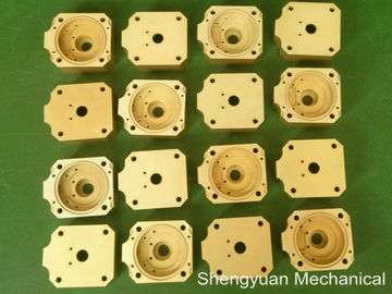 Dingin Konversi CNC Precision Machining Aluminium 5083 powdercoat Emas Kuning Perumahan