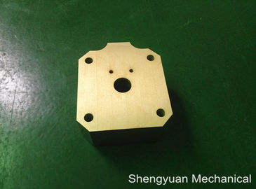 Dingin Konversi CNC Precision Machining Aluminium 5083 powdercoat Emas Kuning Perumahan