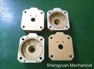 Dingin Konversi CNC Precision Machining Aluminium 5083 powdercoat Emas Kuning Perumahan