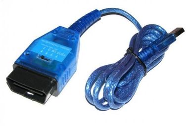 VAG KKL USB 409+ FIAT ECU Pindai kabel OBD diagnostik untuk Audi / Kursi / VW Mobil