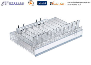 CD / DVD musim semi dimuat rak bius, plastik Shelf Tampilan cetak injeksi tooling