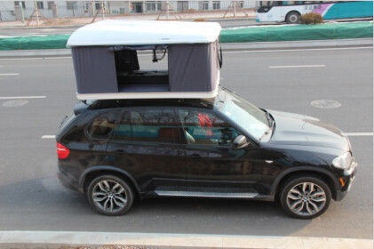 Kocok menangani Roof Top Tenda / atap berkemah Suv cangkang keras untuk truk pop up tenda