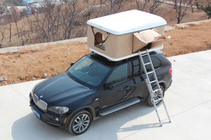 Kocok menangani Roof Top Tenda / atap berkemah Suv cangkang keras untuk truk pop up tenda