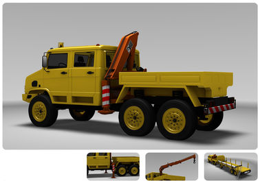 136 KW Transport Semi Trailer Pipeline Memperbaiki Pemeliharaan Kendaraan Underground Pipeline