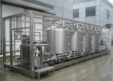 Lini Produksi Susu Pasteurisasi Tinggi Efisien Untuk Karton Atas Gable, Botol Plastik, dan Tas