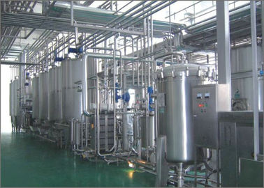 Lini Produksi Susu Pasteurisasi Tinggi Efisien Untuk Karton Atas Gable, Botol Plastik, dan Tas