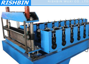 22KW Rantai Transmisi COMFLOR Deck Roll Forming Machine dengan 24 - 28 Stasiun