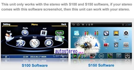 Mobil Digital TV Tuner Receiver Auto Spare Parts MPEG-4 DVB-T dengan TV Aerial untuk S100 S150 Stereo
