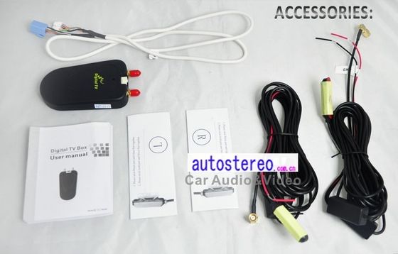 Mobil Digital TV Tuner Receiver Auto Spare Parts MPEG-4 DVB-T dengan TV Aerial untuk S100 S150 Stereo