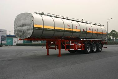42000 Liter Liquid Tank Truck 3 As Kimia Semi-Trailer Baja Aluminium