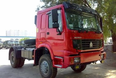 ISO CCC SINOTRUK 4 x 4 SEMUA RODA-DRIVE HOWO TRACTOR TRUCK Tow 20-70T EUROII / III LHD atau RHD 260-420HP