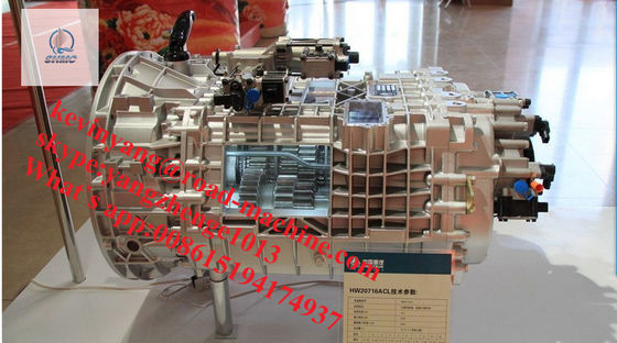 2600RPM Sinotruk Spare Parts 10Forward Mempercepat 2 Reverse Mempercepat Transmisi / Gearbox