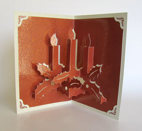 Kemasan 3D Mockup Pernikahan Post Card Kertas Pola Mesin Cutting Cutter, CNC